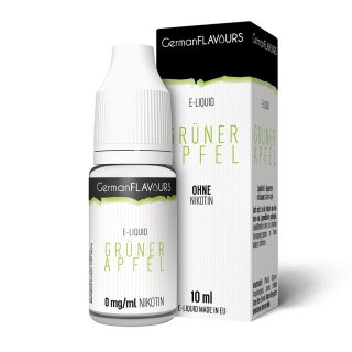 GermanFLAVOURS - Grüner Apfel - E-Zigaretten Liquid 0mg/ml