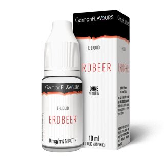 GermanFLAVOURS - Erdbeer - E-Zigaretten Liquid 0mg/ml