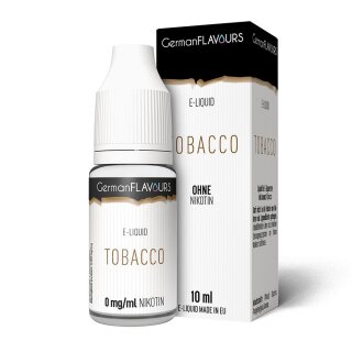 GermanFLAVOURS - Tobacco - E-Zigaretten Liquid 0mg/ml