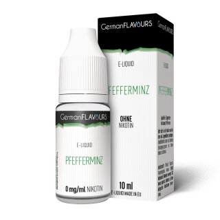 GermanFLAVOURS - Pfefferminz - E-Zigaretten Liquid 0mg/ml