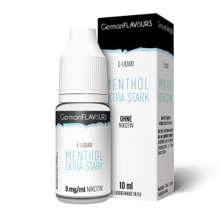 GermanFLAVOURS - Menthol Extra Stark - E-Zigaretten Liquid 0mg/ml