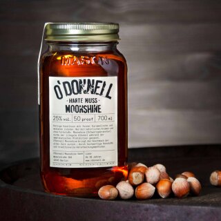 ODonnell Moonshine Harte Nuss 25% vol 700 ml