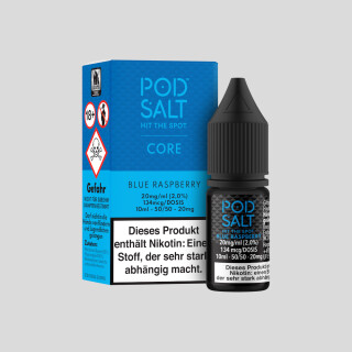 Pod Salt Core - Blue Raspberry - Nikotinsalz Liquid 20 mg/ml