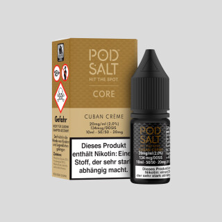 Pod Salt Core - Cuban Creme - Nikotinsalz Liquid 20 mg/ml