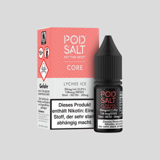 Pod Salt Core - Lychee Ice - Nikotinsalz Liquid 20 mg/ml