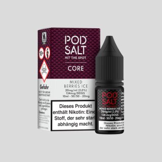 Pod Salt Core - Mixed Berries Ice - Nikotinsalz Liquid 20 mg/ml