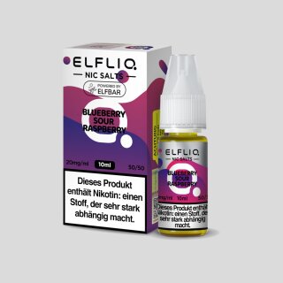 ELFLIQ - Blueberry Sour Raspberry - Nikotinsalz Liquid 20 mg/ml