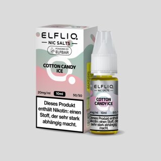 ELFLIQ - Cotton Candy Ice - Nikotinsalz Liquid 10 mg/ml