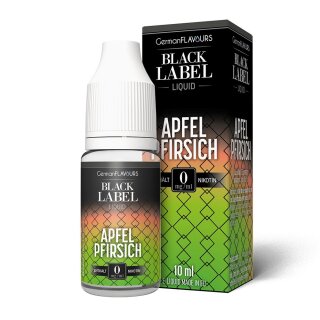 Black Label - Apfel Pfirsich - E-Liquid - 10ml (STEUERWARE)