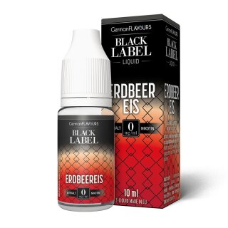 Black Label - Erdbeereis - E-Liquid - 10ml (STEUERWARE) 12mg