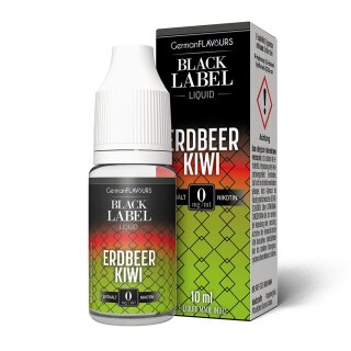 Black Label - Erdbeer Kiwi - E-Liquid - 10ml (STEUERWARE)