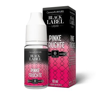 Black Label - Pinke Früchte - E-Liquid - 10ml (STEUERWARE) 12mg