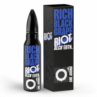 Riot Squad - BLCK Edition - Rich Black Grape - 5ml Aroma (Longfill) // Steuerware
