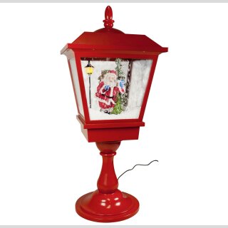 Schneiende LED Tischlaterne 65cm Motiv Santa