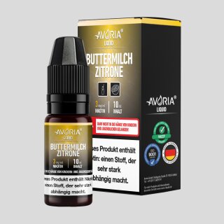 Avoria - Buttermilch-Zitrone E-Zigaretten Liquid 3 mg/ml