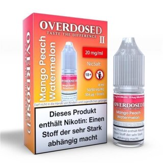 OVERDOSED II - Mango Peach Watermelon NicSalt 20mg