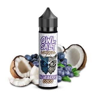 OWL Salt Longfill Blueberry Coco 10 ml in 60 ml