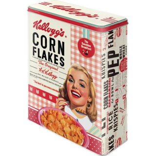 Vorratsdose XL - Kelloggs - Girl Corn Flakes Collage